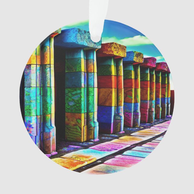 Ornamento Pedras Psicodélicas (Frente)