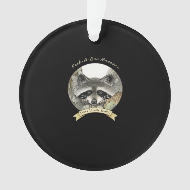 Ornamento Peekabo Raccoon (Frente)