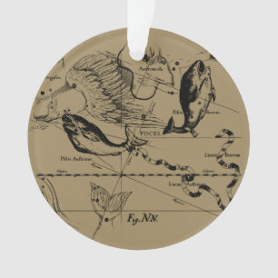 Ornamento Peixes Constelação Hevelius 1690