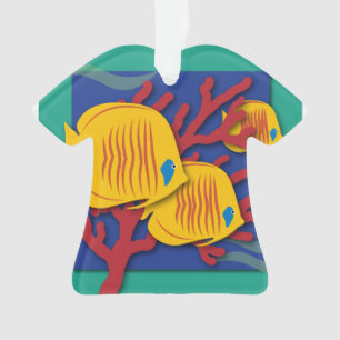 Ornamento Peixes Tropicais