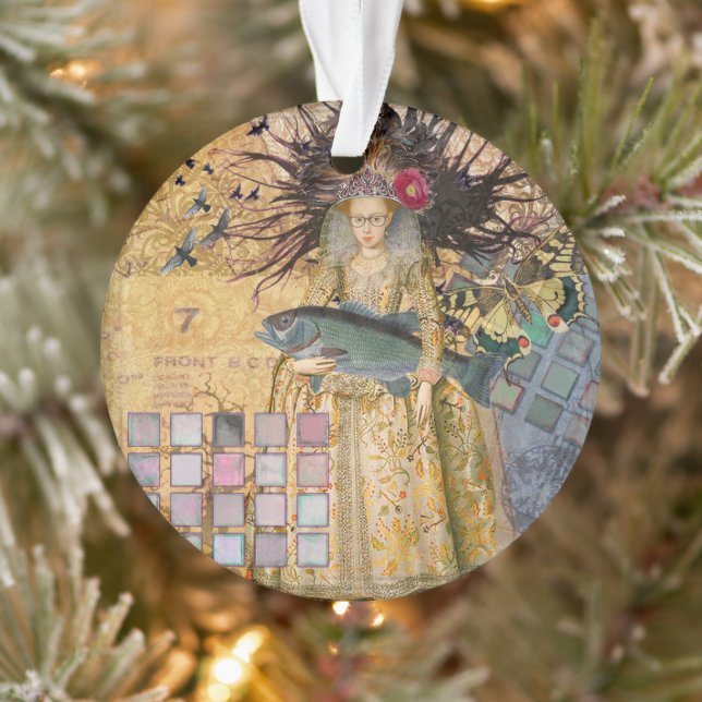 Ornamento Peixes Vintage Clássica Gótica (Árvore)