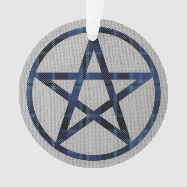 Ornamento Pentacle do Tartan dos cleros (Frente)