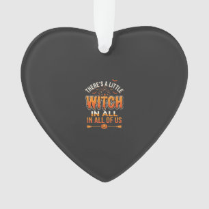 Ornamento Pequena Bruxa Tipografia de Halloween Design_1
