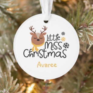 Ornamento Pequena Miss Natal