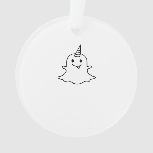 Ornamento Pequena Trendência de Boonicorn Única (Frente)