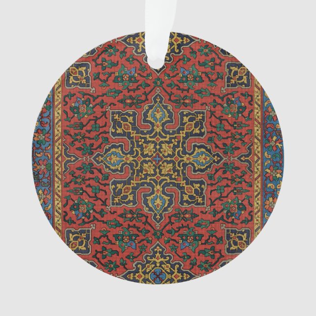 Ornamento Pérsia Rug Carpet Red Blue Classic (Frente)