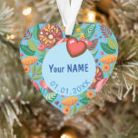 Ornamento Personalização do ventilador da Rosquinha da sala<br><div class="desc">A sala de aula "As melhores coisas na vida são melhores com você", escrevendo. Rosquinhas e flores doces, flores exóticas de jardim para o Dia de os namorados Boho Modern Paper ART Design, rosquinhas doces decorativas e bonitinhas e balão de corações, flores com padrão aconchegante, corações amorosos, paisagem divertida abstrato....</div>
