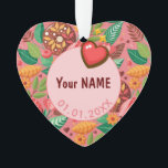 Ornamento Personalização do ventilador da Rosquinha da sala<br><div class="desc">A sala de aula "As melhores coisas na vida são melhores com você", escrevendo. Rosquinhas e flores doces, flores exóticas de jardim para o Dia de os namorados Boho Modern Paper ART Design, rosquinhas doces decorativas e bonitinhas e balão de corações, flores com padrão aconchegante, corações amorosos, paisagem divertida abstrato....</div>
