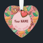 Ornamento Personalização do ventilador da Rosquinha da sala<br><div class="desc">A sala de aula "As melhores coisas na vida são melhores com você", escrevendo. Rosquinhas e flores doces, flores exóticas de jardim para o Dia de os namorados Boho Modern Paper ART Design, rosquinhas doces decorativas e bonitinhas e balão de corações, flores com padrão aconchegante, corações amorosos, paisagem divertida abstrato....</div>