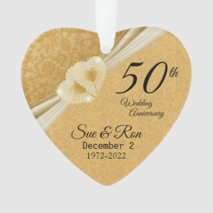 Ornamento Personalizado - 50º Aniversário de Casam