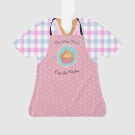 Ornamento Personalizado Apron do Cupcake Baker