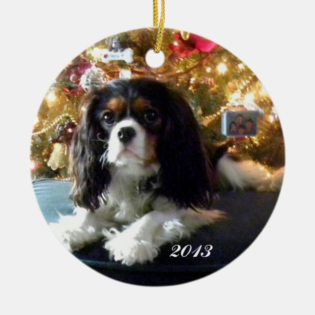 Ornamento Personalizado Cavalier King Charles Span (Frente)