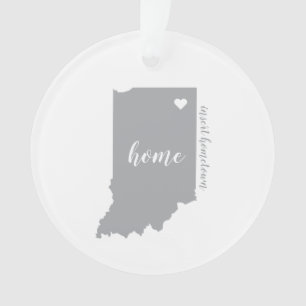 Ornamento Personalizado da Cidade de Indiana