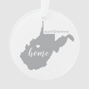 Ornamento Personalizado da cidade natal Ocidental