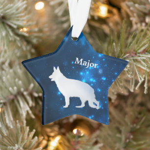 Ornamento Personalizado da Estrela do Cão Pastor A