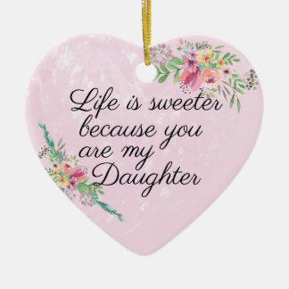 Ornamento personalizado da filha