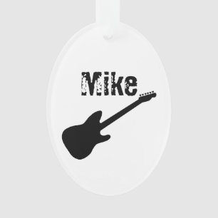 Ornamento personalizado da guitarra