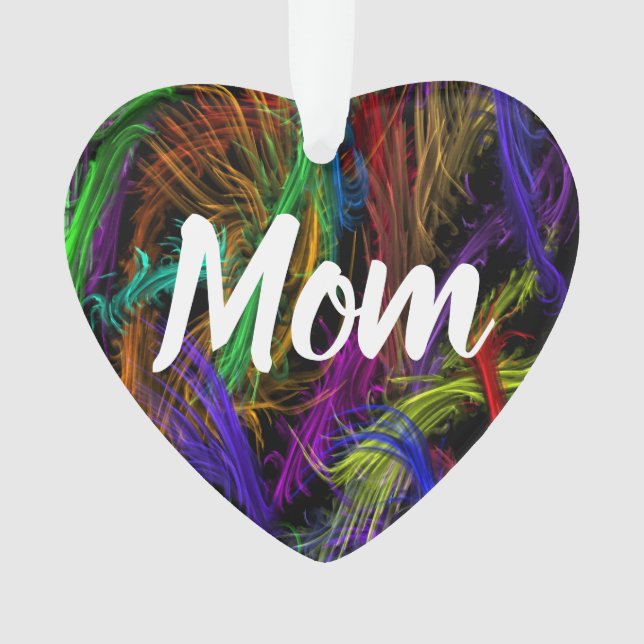 Ornamento personalizado da mamã (Frente)