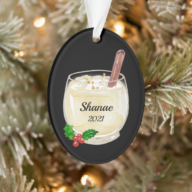 Ornamento Personalizado da Taça Eggnog (Árvore)