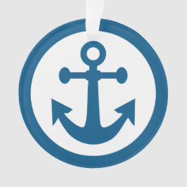 ornamento personalizado de Âncora Náutica
