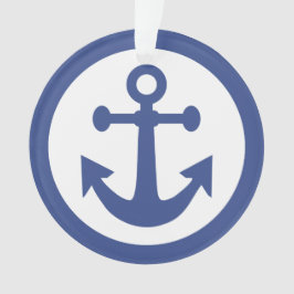 ornamento personalizado de Âncora Náutica