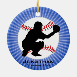 Ornamento Personalizado de Baseball (Catcher)