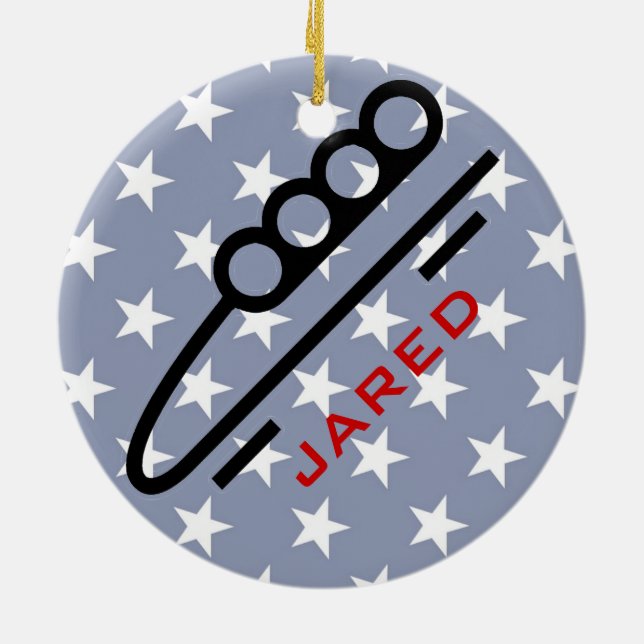 Ornamento Personalizado de BobSleding (Traseira)