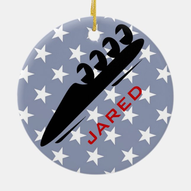 Ornamento Personalizado de BobSleding (Traseira)