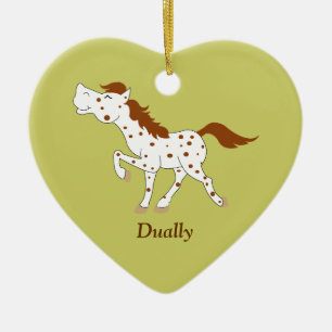 Ornamento Personalizado de Cavalo Vermelho Appaloo