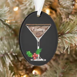 Ornamento Personalizado de Chocolate Martini