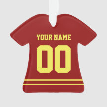 Ornamento Personalizado de Estilo de Jersey