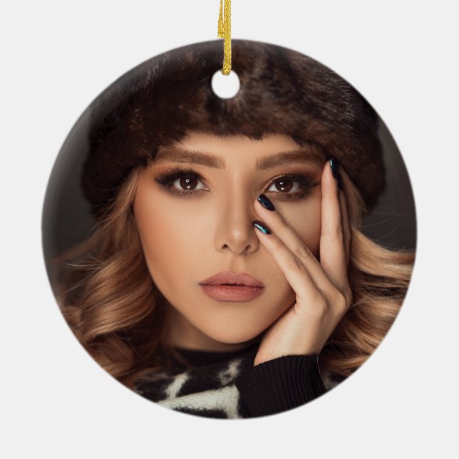 Ornamento Personalizado de Fotos Mardi Gras (Traseira)