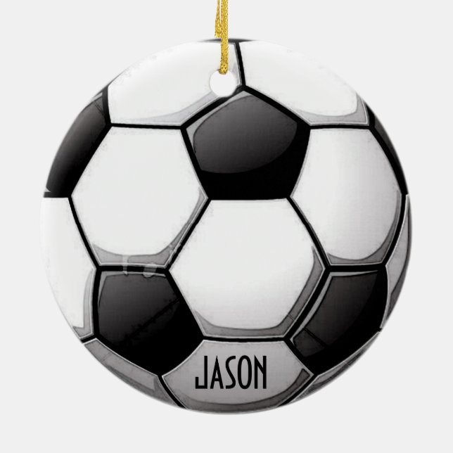 Ornamento Personalizado de Futebol (Traseira)