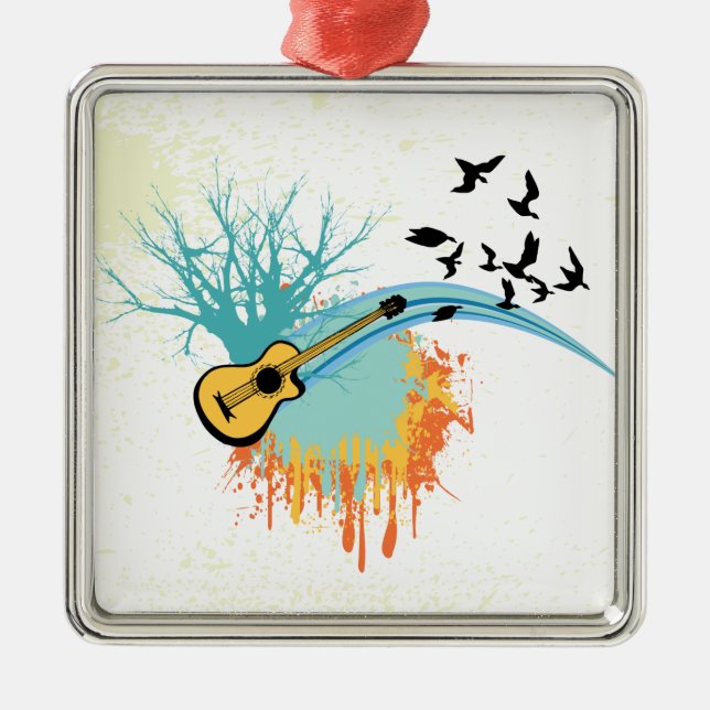 Ornamento personalizado de guitarra acústica (Frente)