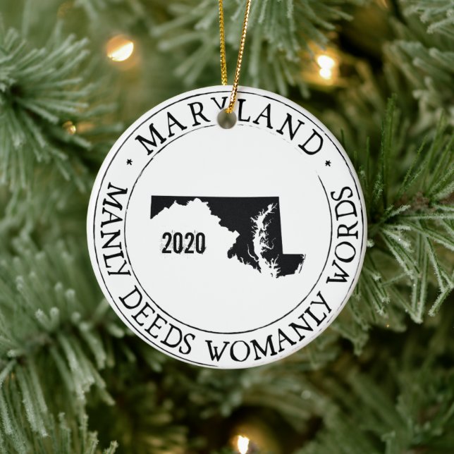 Ornamento Personalizado de Maryland (Árvore)