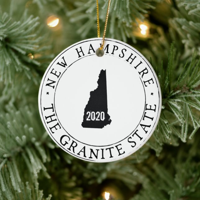 Ornamento Personalizado de New Hampshire (Árvore)
