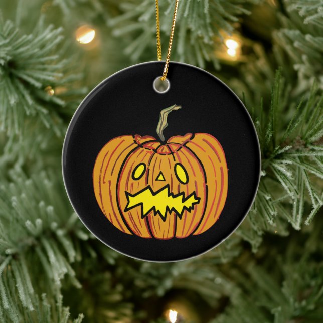 Ornamento Personalizado de Pumpkin Halloween (Árvore)