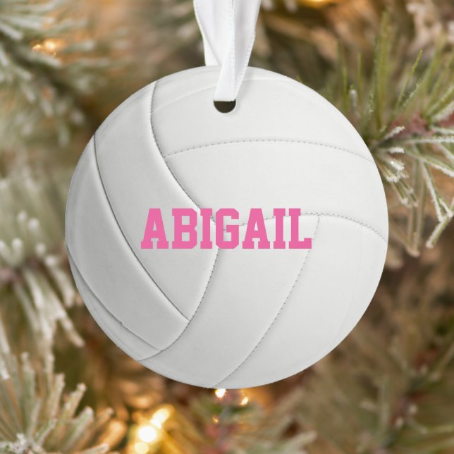 Ornamento Personalizado de Voleibol (Árvore)
