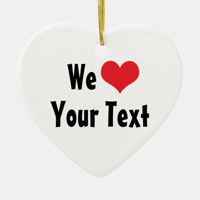 Ornamento Personalizado Do Amor (Frente)