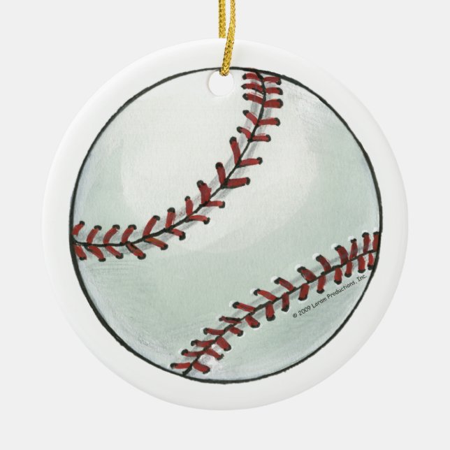 Ornamento personalizado do basebol (Frente)
