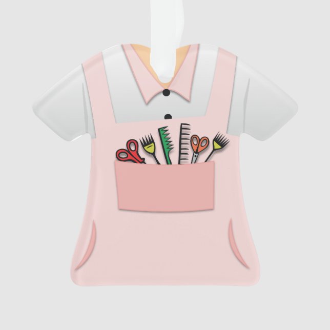 Ornamento personalizado do Beautician do (Frente)