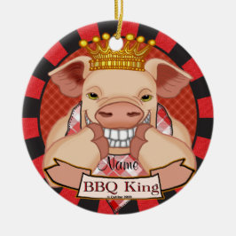 ornamento personalizado do CHURRASCO King Pig