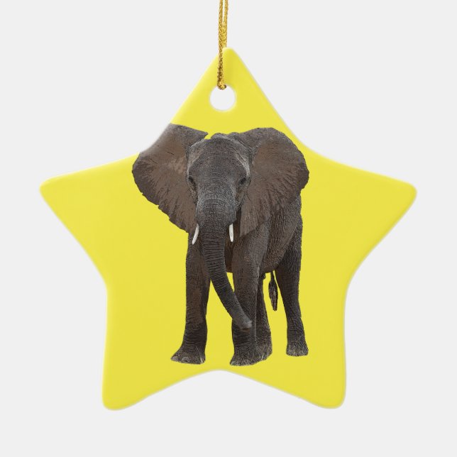 Ornamento personalizado do elefante (Frente)