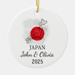 Ornamento Personalizado do Japão, Presente de Band