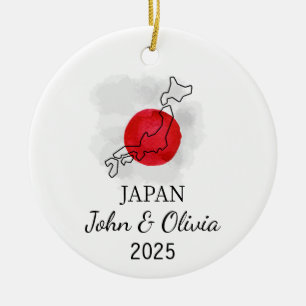 Ornamento Personalizado do Japão, Presente de Band