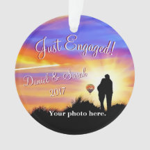 Ornamento personalizado do noivado