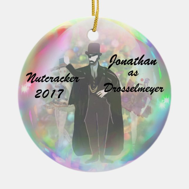 Ornamento personalizado do Nutcracker - (Frente)
