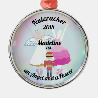 Ornamento personalizado do Nutcracker - flor e