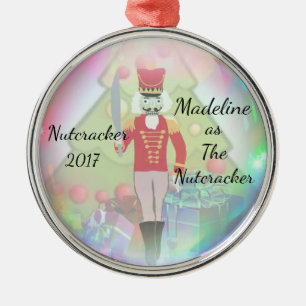 Ornamento personalizado do Nutcracker - o