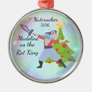 Ornamento personalizado do Nutcracker - rei do